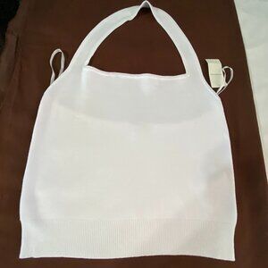 Abercrombie & Fitch White Crop Top